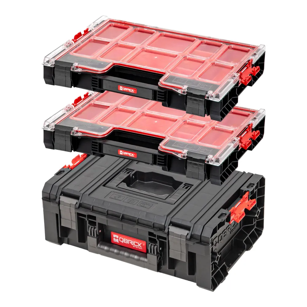 Zestaw skrzynek narzędziowych Qbrick System PRO Technician Case 2.0 450 x 332 x 171 mm 12 l IP54 + 2x PRO 200 Organizer 45...