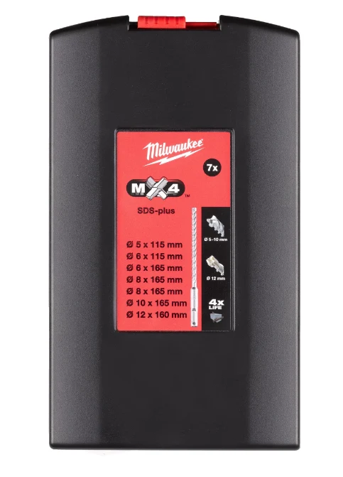 Zestaw wierteł SDS Plus do zbrojonego betonu MX4 - 7szt | 4932492113