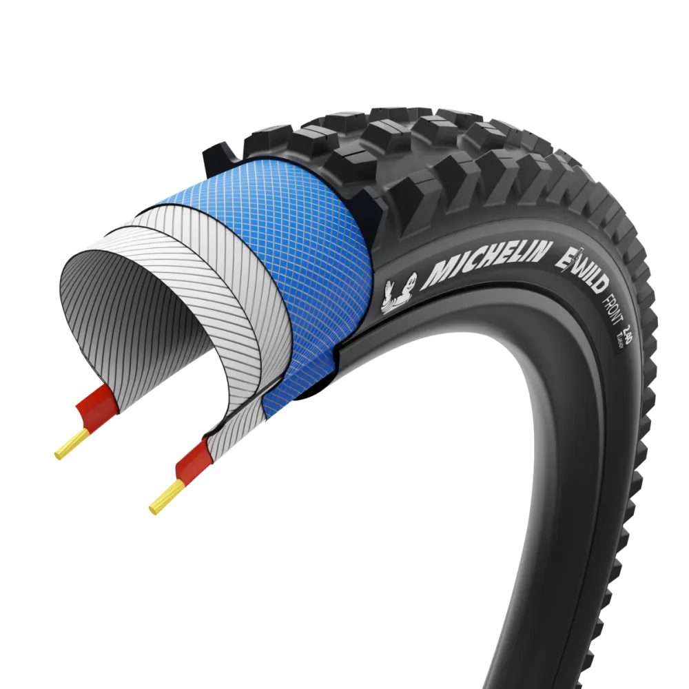 Opona MICHELIN E-WILD FRONT Performance Line 27.5x2.60 Tubeless Ready miękka, czarna