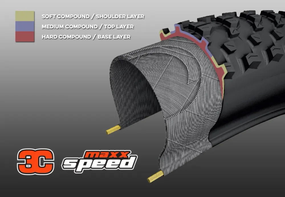 MAXXIS IKON 26x2.35 Exo 3C MaxxSpeed Tubeless Ready Miękka opona w kolorze czarnym