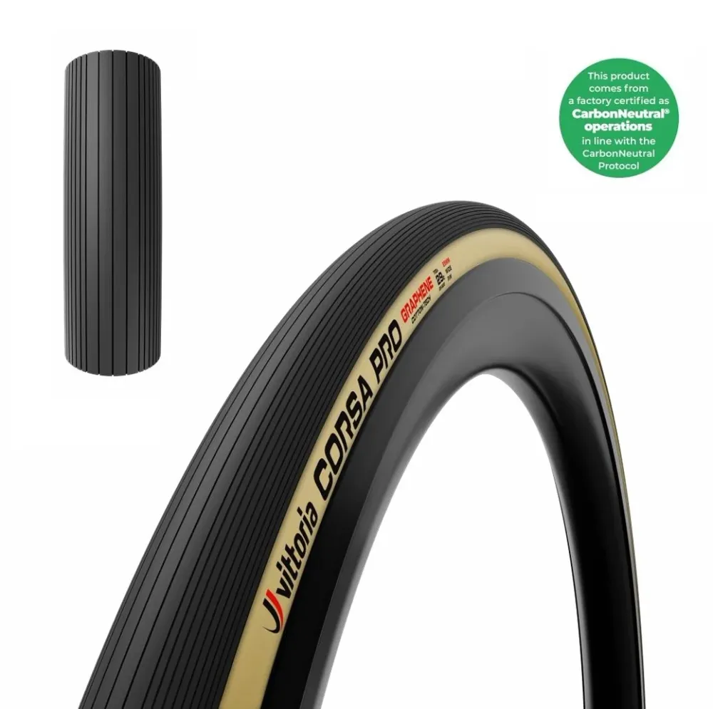 Opona VITTORIA CORSA PRO WIDE Graphene G2.0 700c Tubeless Ready Beige