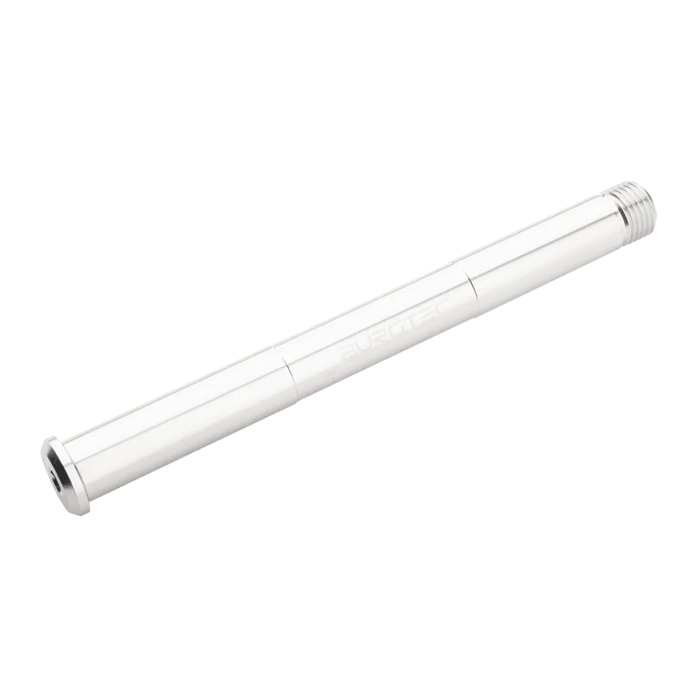 Oś przedniego koł BURGTEC do widelca Rockshox 15x110 mm Boost Silver
