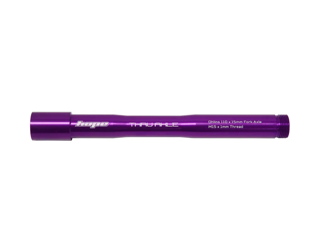 Oś przedniego koł HOPE do widelców OHLINS RXF34/RXF36/RXF38 Fioletowa