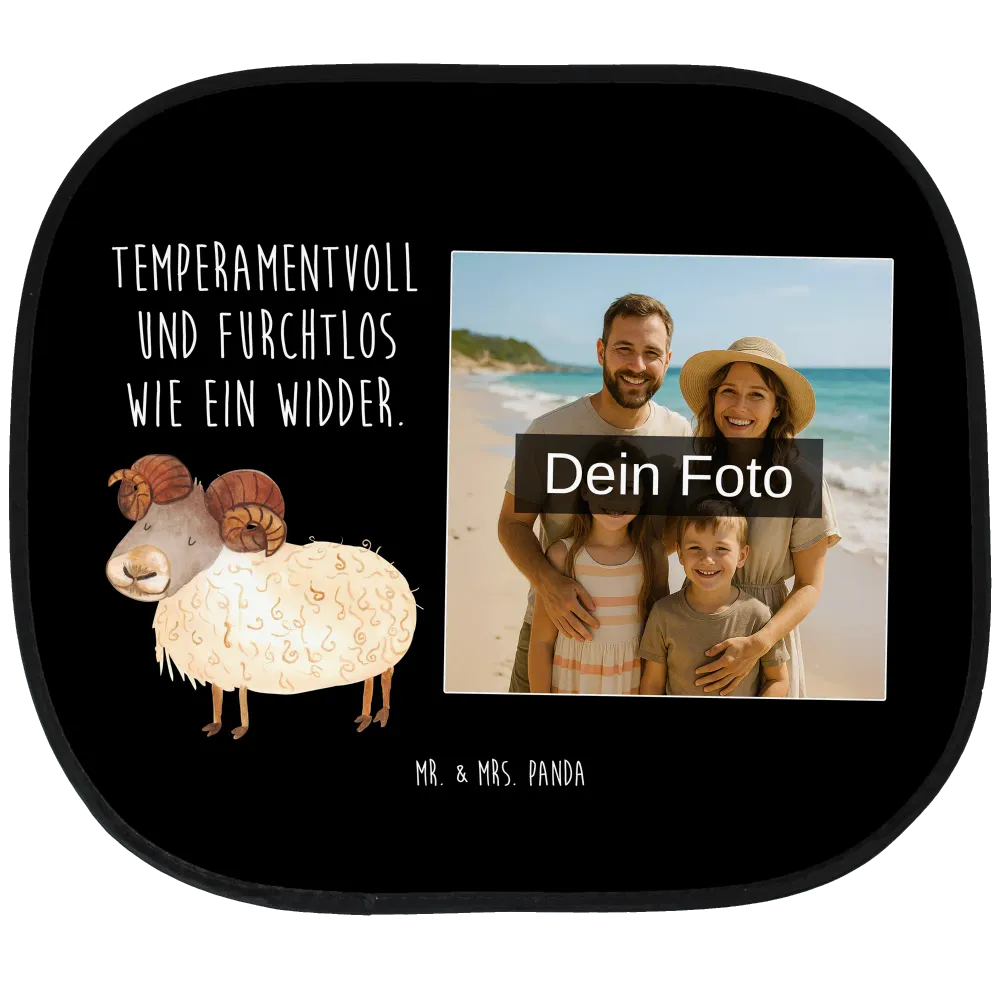 Personalizowana foto osłona przeciwsłoneczna samochodu znak zodiaku Baran