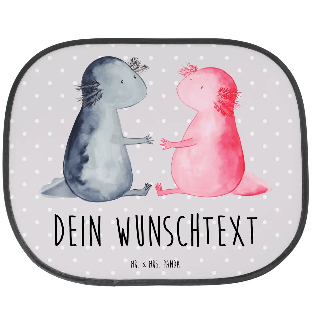 Personalizowana osłona przed słońcem Axolotl miłość