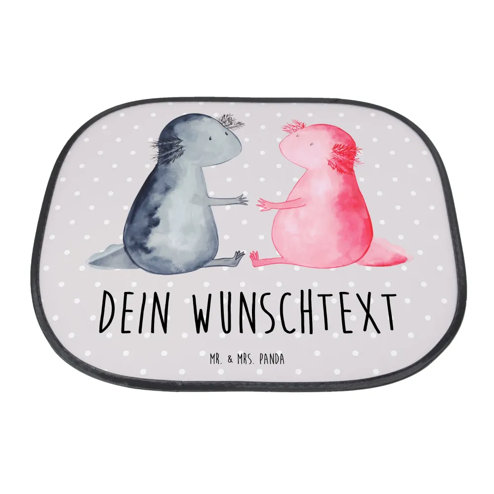 Personalizowana osłona przed słońcem Axolotl miłość