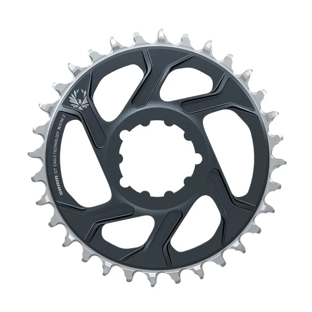 SRAM X-SYNC 2 EAGLE 12V Direct Mount Offset 4mm Lunar Grey Mono Chainring