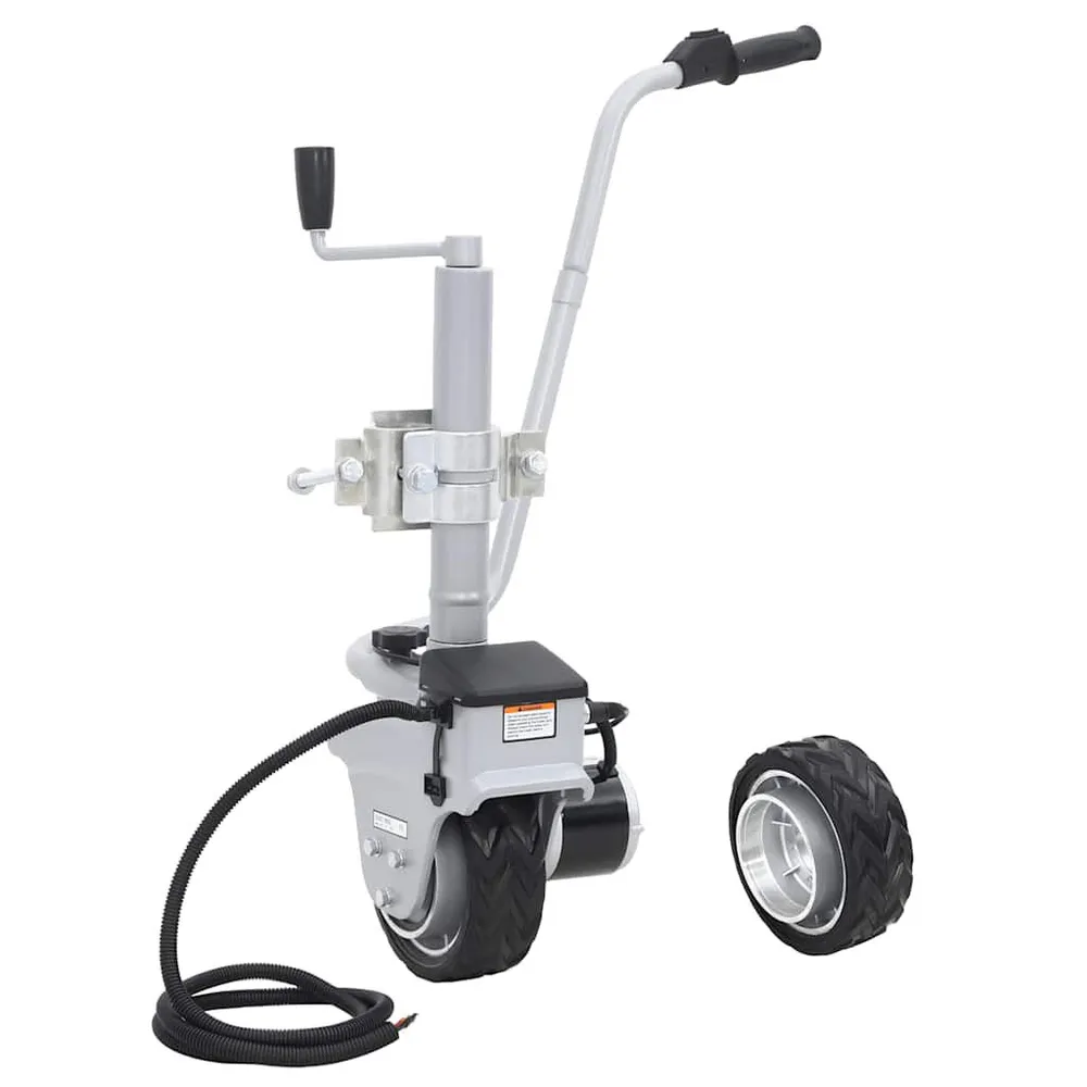 Aluminiowe koło podporowe/manewrowe do przyczepy, 12 V, 350 W