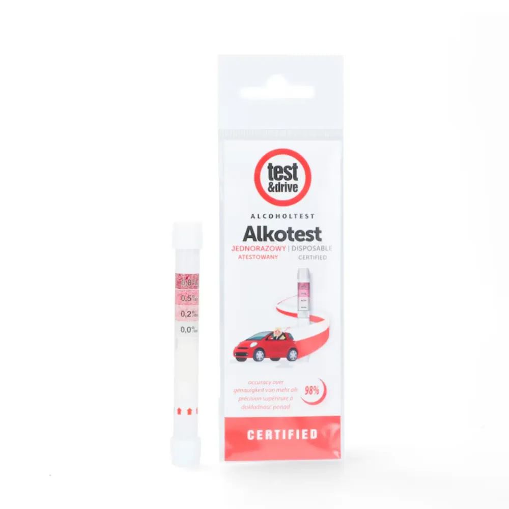 Alkomat jednorazowy - Test&Drive