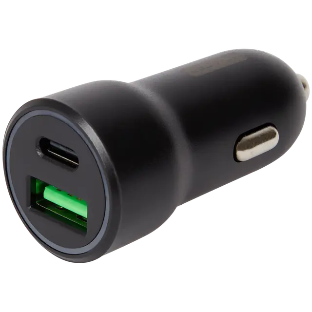 Podwójna ładowarka samochodowa USB 3.0 i USB-C