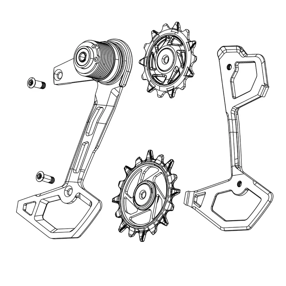 SRAM XX T-TYPE EAGLE AXS 12-biegowy kompletny koszyk przerzutki tylnej