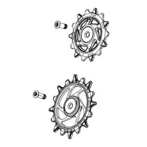 SRAM XX T-TYPE EAGLE AXS / FORCE XPLR E1 12-biegowe koszyki przerzutki tylnej