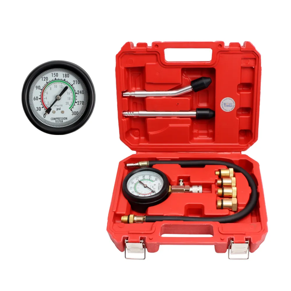 Silnik benzynowy Ciśnienie cylindra kompresji Gauge wycieku Diagnostic Tester zestaw 300PSI