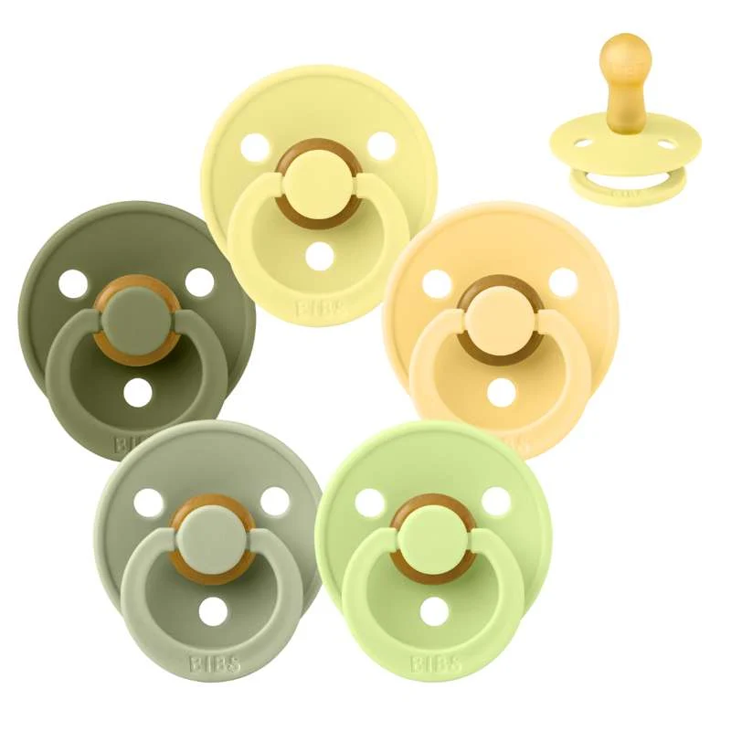 Smoczek Bibs Okrągły Colour - Sampak - 5 szt. - roz. 2 - Urocza limonka