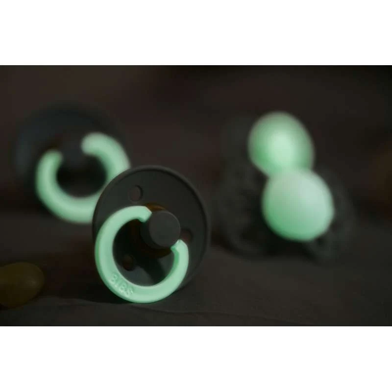 Smoczek Bibs Okrągły Colour - Sampak - 5 szt. - roz. 2 - GLOW - Wanilia