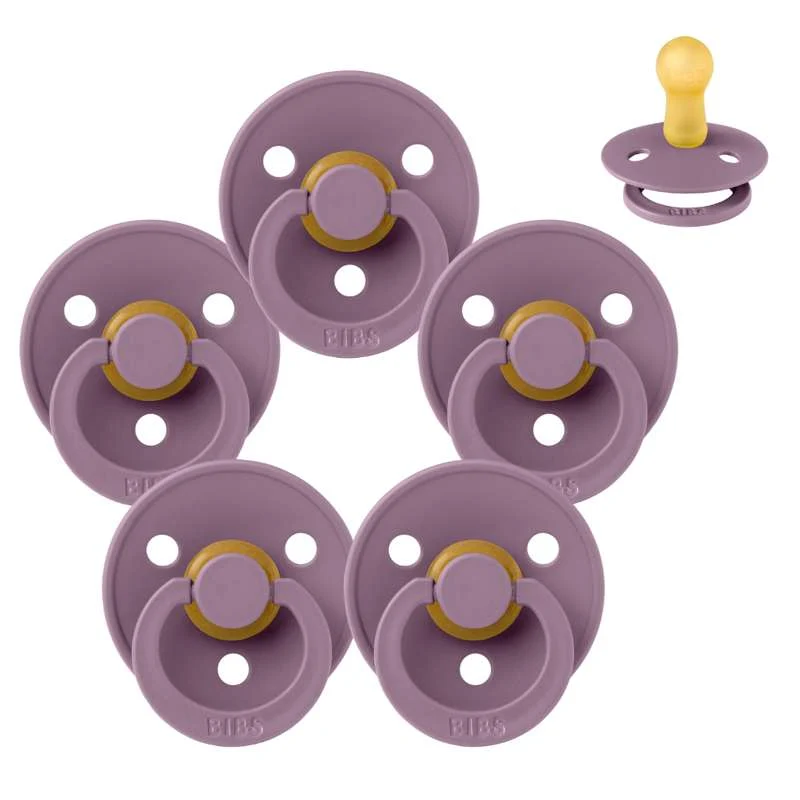 Smoczek Bibs Okrągły Colour - Sampak - 5 szt. - roz. 2 - Mauve
