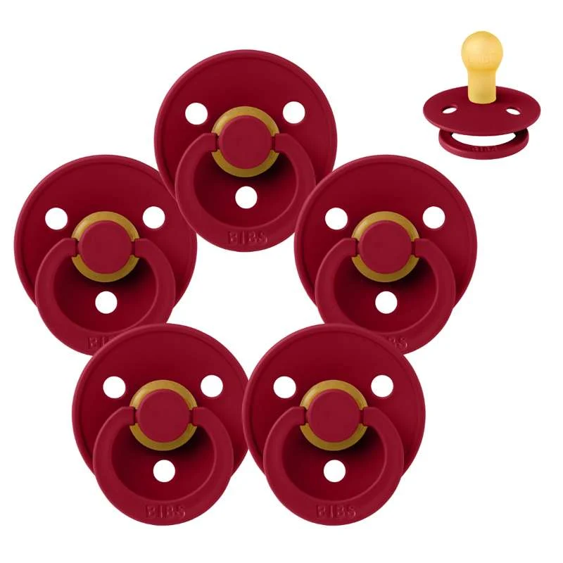 Smoczek Bibs Okrągły Colour - Sampak - 5 szt. - roz. 1 - Ruby