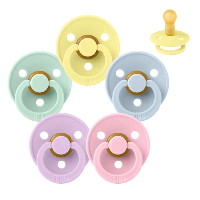Smoczek Bibs Okrągły Colour - Sampak - 5 szt. - roz. 2 - Wiosenna przerwa