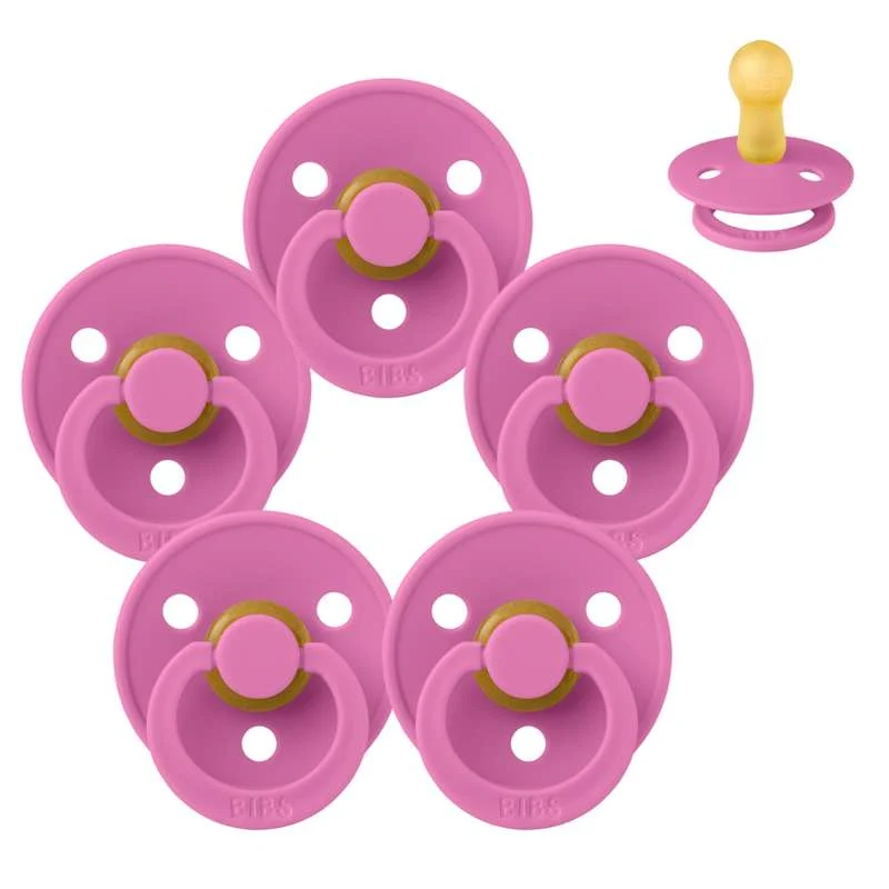 Smoczek Bibs Okrągły Colour - Sampak - 5 szt. - roz. 2 - Gumę balonową