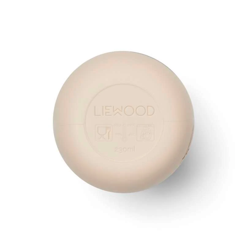 Liewood Ellis Tudkop m. Låg og Sugerør - Silikone - Peach/Sea Shell Mix