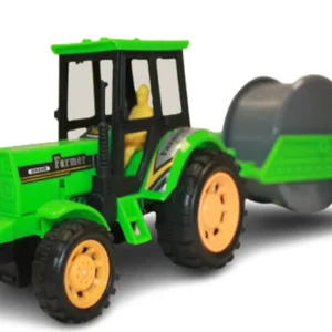 TRAKTOR BALA SIANA Z PRZYCZEPĄ KONIK ZNAK I DREWNO E1443 EMAJ