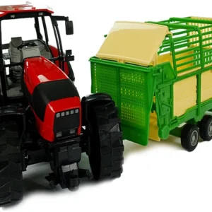TRAKTOR Z PRZYCZEPĄ ROZRZUTNIKIEM 53CM E0665 EMAJ