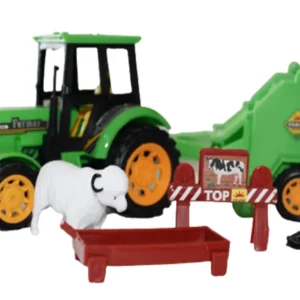 TRAKTOR Z PRZYCZEPĄ ZWIERZĘTA ZNAKI E1441 EMAJ