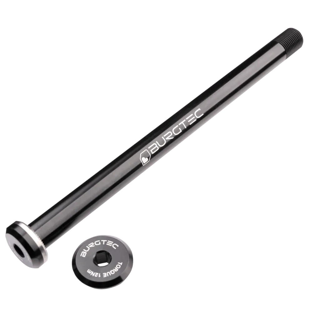 Oś tylnego koł BURGTEC 168,5 mm do ram Santa Cruz czarna