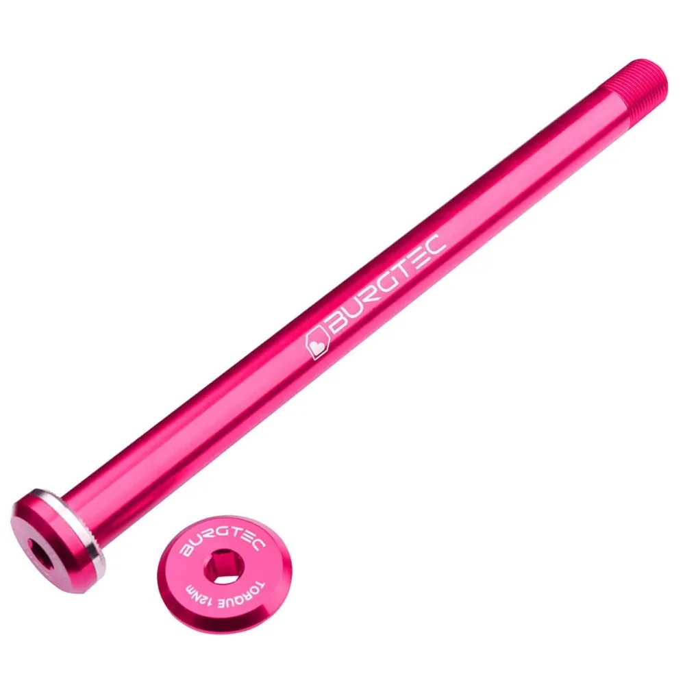 Oś tylnego koł BURGTEC 168,5 mm do różowych ram Santa Cruz