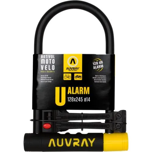 Auvray U-Lock z alarmem 12,8x24,5cm