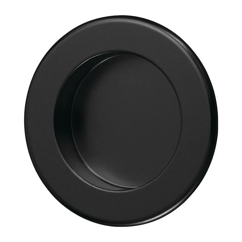 Uchwyt muszlowy HERMETA okrągły aluminiowy malowany proszkowo na czarno ( 3000283374 )