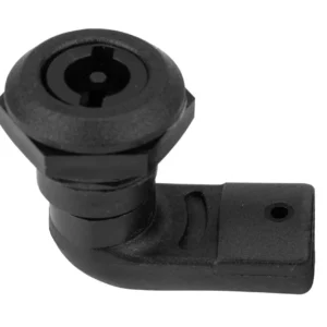 Zamek ćwierćobrotowy płetwa 3 mm z czarnego PA 1ZP-0215