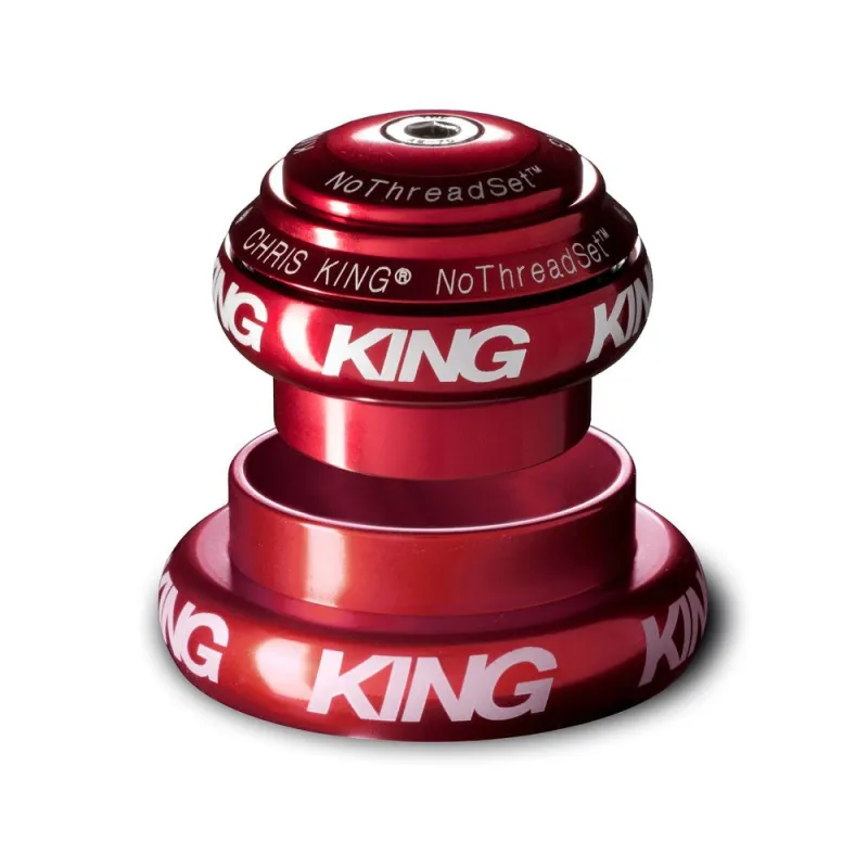 Zewnętrzny zestaw słuchawkowy CHRIS KING NOTHREADSET 1"1/8-1.5" EC34/EC44 Red